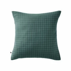 Taie D'oreiller à Carreaux Double Gaze De Coton Bleu Canard 6 Taie D'oreiller à Carreaux Double Gaze De Coton Bleu Canard -Doublures De Lit Soldes 2024 to mix carree canard fond blanc 1