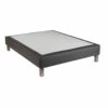 Sommier Ressorts Ensachés Déco Simili Cuir Gris Foncé 2 Sommier Ressorts Ensachés Déco Simili Cuir Gris Foncé -Doublures De Lit Soldes 2024 top sprin ardoise