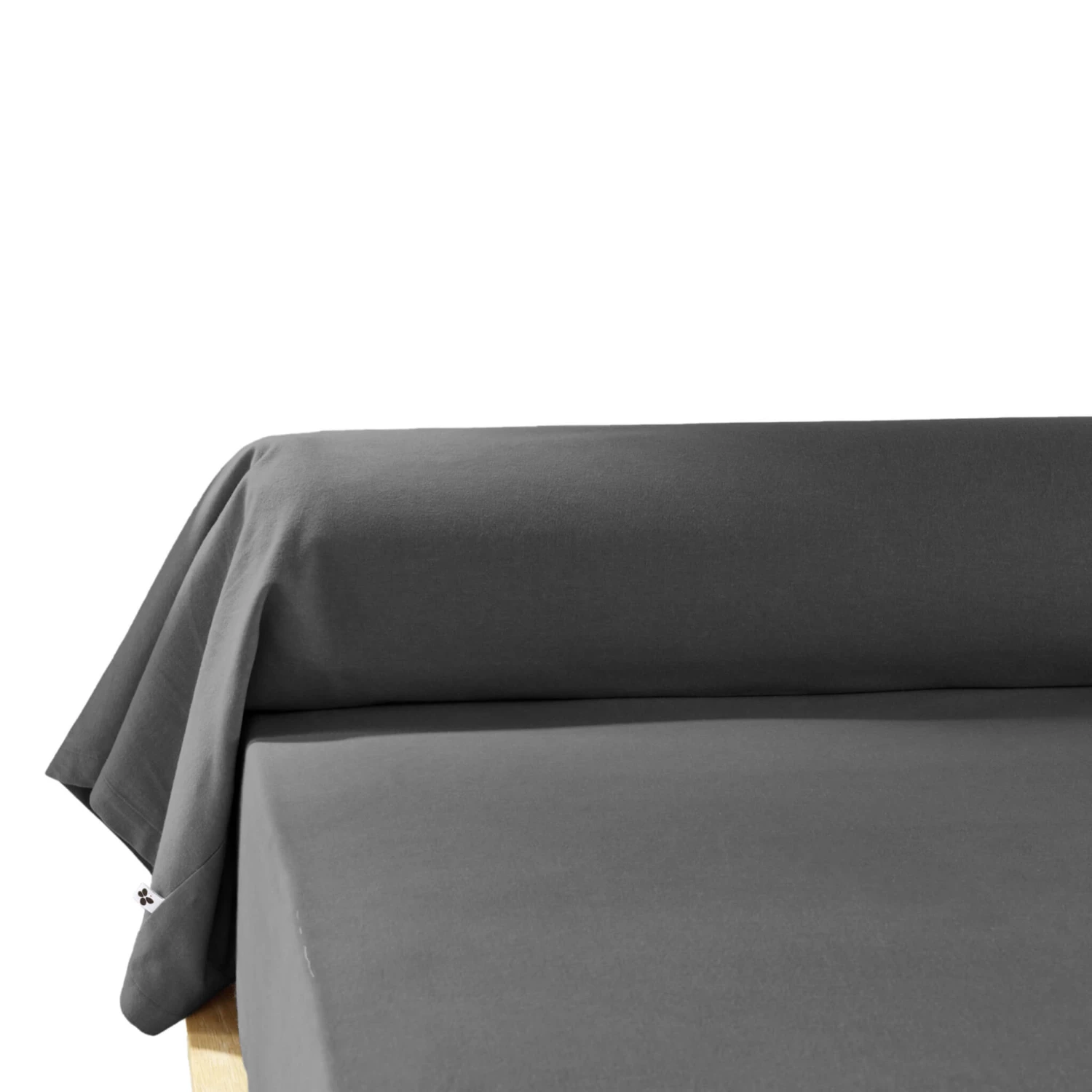 Taie De Traversin Flanelle Anthracite 3 Taie De Traversin Flanelle Anthracite