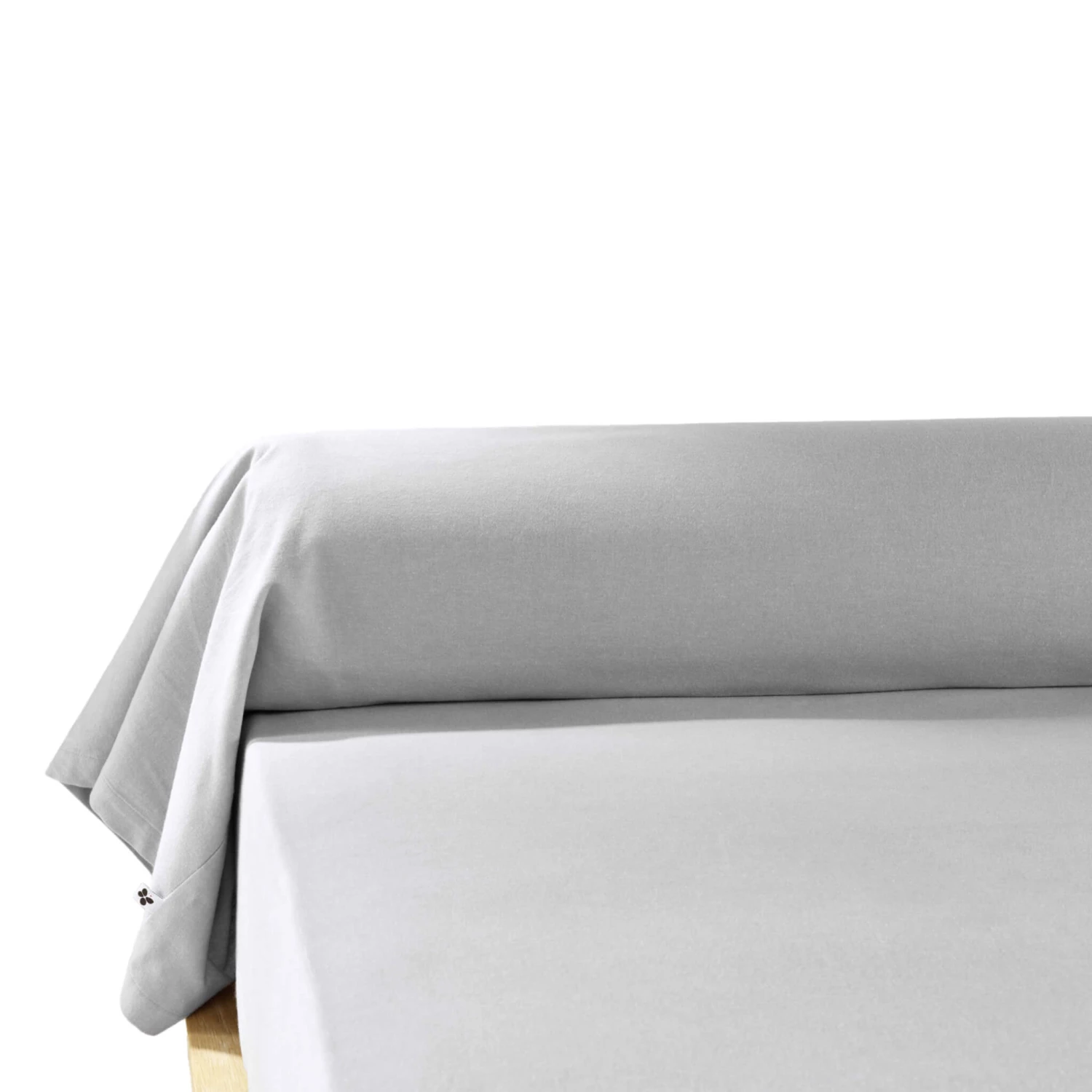 Taie De Traversin Flanelle Gris 3 Taie De Traversin Flanelle Gris