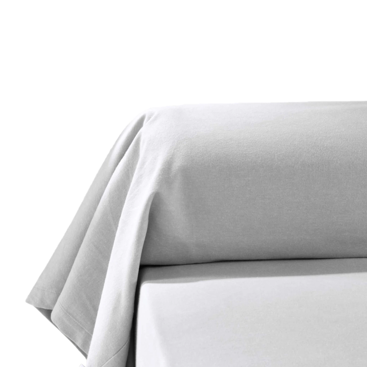 Taie De Traversin Flanelle Gris 4 Taie De Traversin Flanelle Gris – Image 2