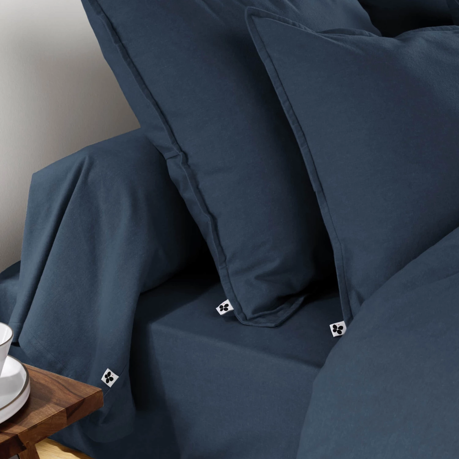 Taie De Traversin Flanelle Marine 5 Taie De Traversin Flanelle Marine – Image 3