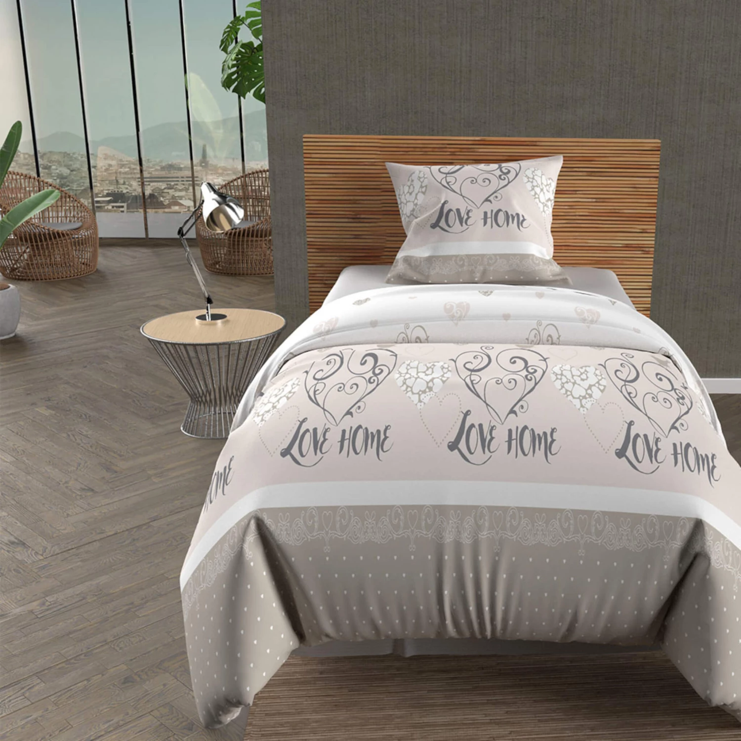 Parure De Lit Valentine Naturel 3 Parure De Lit Valentine Naturel – Image 2