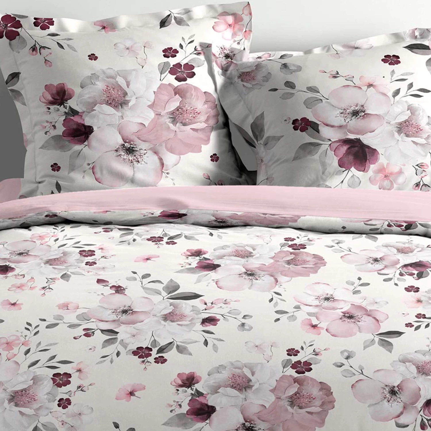 Parure De Lit Percale Velvet Flower Blanc 4 Parure De Lit Percale Velvet Flower Blanc – Image 2