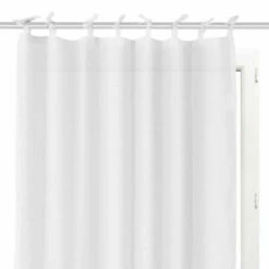 Voilage à Nouettes Panama 135x250 13 Voilage à Nouettes Panama 135x250 -Doublures De Lit Soldes 2024 voilage nouettes panama blanc face fond blanc 1