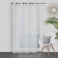 Voilage à œillets Dolly Blanc