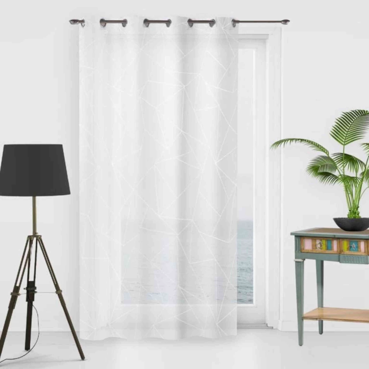 Voilage à œillets Natacha Blanc 3 Voilage à œillets Natacha Blanc