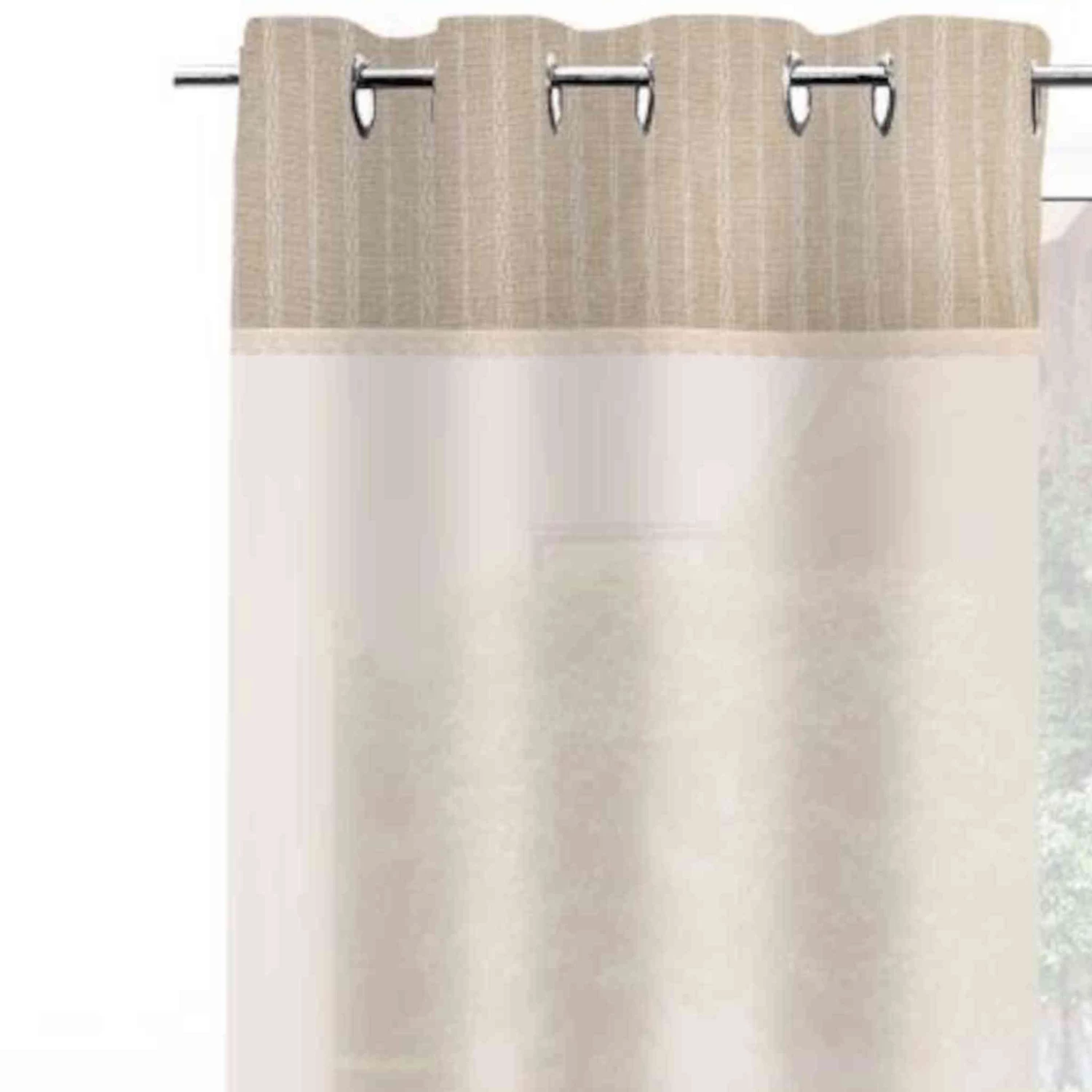 Voilage à œillets Romane Brodé 135x250 Cm 4 Voilage à œillets Romane Brodé 135x250 Cm – Image 2