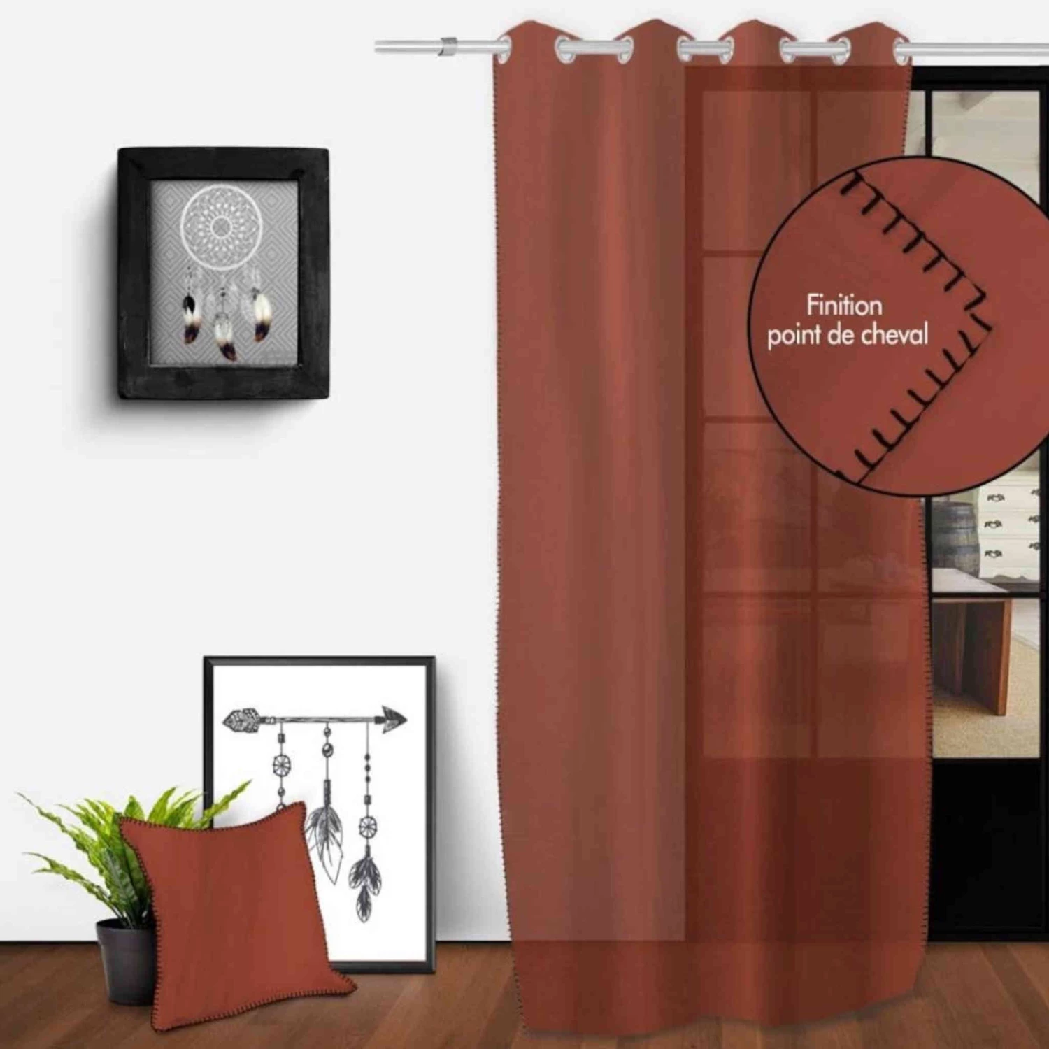 Voilage à œillets Spirit 135x250 Cm 4 Voilage à œillets Spirit 135x250 Cm – Image 2