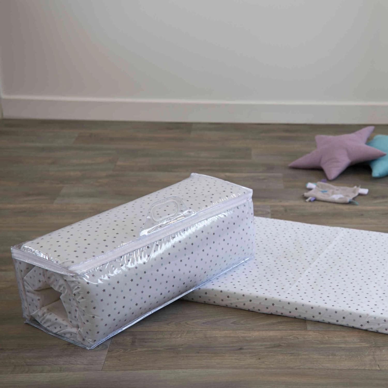 Candide Matelas De Voyage Bébé étoiles 60x120 Cm 4 Candide Matelas De Voyage Bébé étoiles 60x120 Cm – Image 2