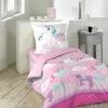 Parure De Lit Enfant Licorne Rose 140x200 -Doublures De Lit Soldes 2024 w14l3c14020001863 1 ambiance