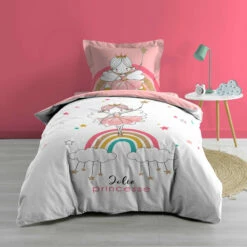 Parure De Lit Enfant Arc En Ciel 140x200