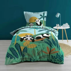 Parure De Lit Enfant Panda Life 140x200