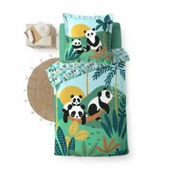Parure De Lit Enfant Panda Life 140x200 8 Parure De Lit Enfant Panda Life 140x200 -Doublures De Lit Soldes 2024 w14l3c14020001870 3 dessus fond blanc