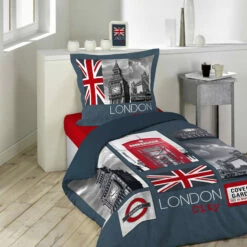 Parure De Lit Enfant City London 140x200