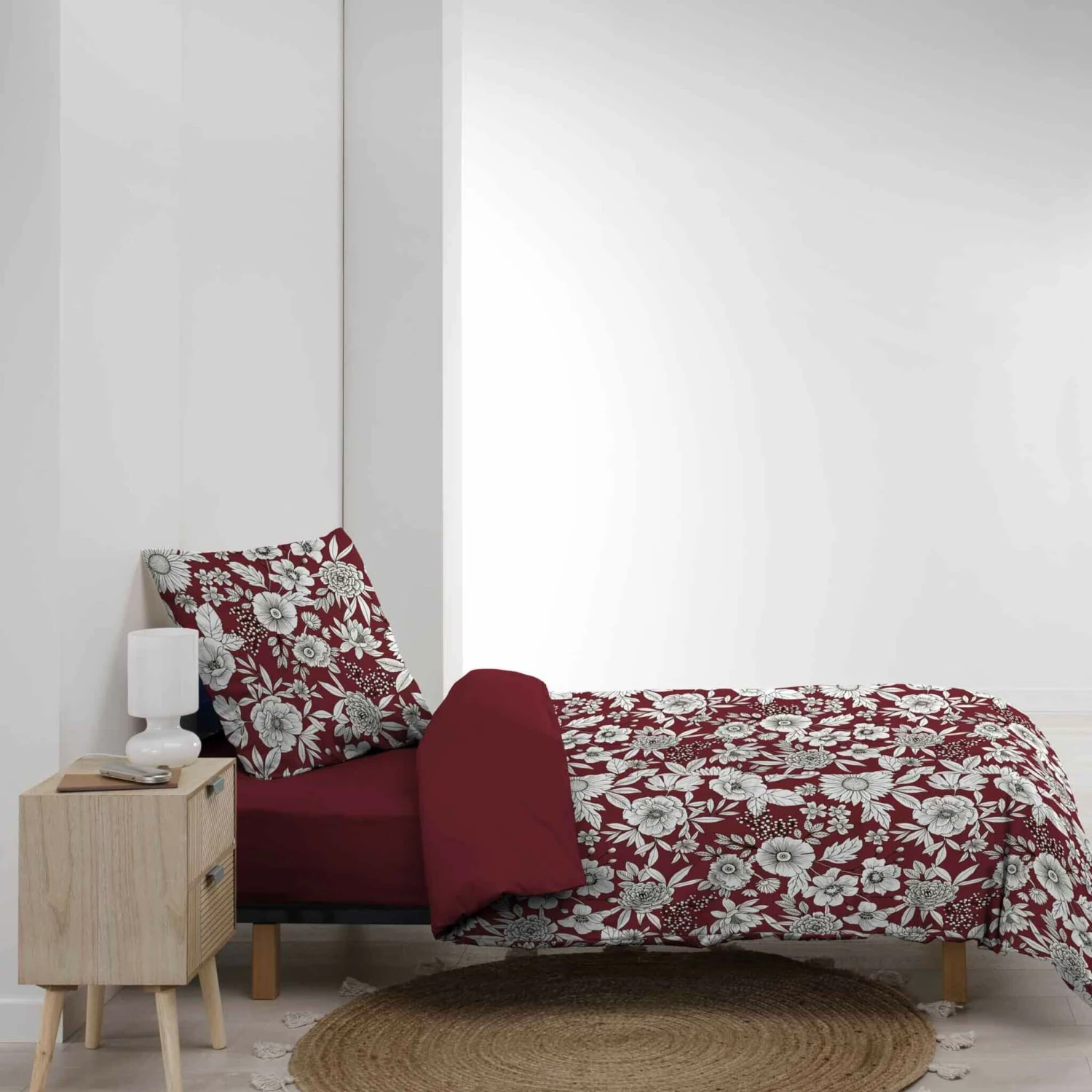 Parure De Lit Milady Bordeaux 9 Parure De Lit Milady Bordeaux – Image 7