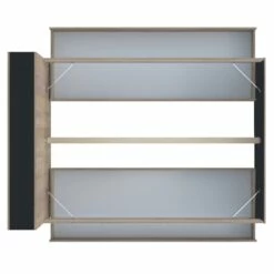 Lit 2 Tiroirs Avec Tête De Lit étagères En Bois 140x190 - LT14018 21 Lit 2 Tiroirs Avec Tête De Lit étagères En Bois 140x190 - LT14018 -Doublures De Lit Soldes 2024 w15web144216noi031 4 fond blanc 1