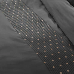 Housse De Couette Brodée Plis Religieuses Anthracite 7 Housse De Couette Brodée Plis Religieuses Anthracite -Doublures De Lit Soldes 2024 zoom agathe anthracite