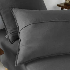 Lot De 2 Taies D'oreiller Flanelle Anthracite 8 Lot De 2 Taies D'oreiller Flanelle Anthracite -Doublures De Lit Soldes 2024 zoom to candice anthracite 1